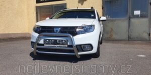 TA Přední ochranný nerezový rám pro Dacia Logan