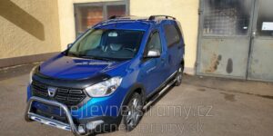 TA Boční ochranné nerezové nášlapy trubky s prolisy pro Dacia Dokker Stepway