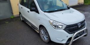 TA Boční ochranné nerezové nášlapy s prolisy pro Dacia Logan