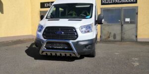 ST Přední ochranný nerezový rám s plechem pro Ford Transit 2014>