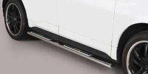 MI boční ochranné oválné nerezové nášlapy s hliníkovými prolisy Ford Edge