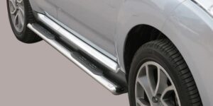 Boční ochranné oválné nerezové nášlapy s plastovými prolisy Citröen C-Crosser