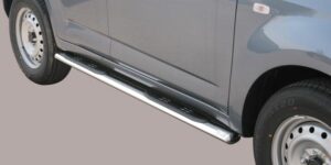 MI Boční ochranné oválné nerezové nášlapy s plastovými prolisy pro Daihatsu Terios