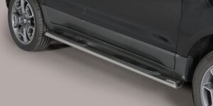 Boční ochranné oválné nerezové nášlapy s   plastovými prolisy