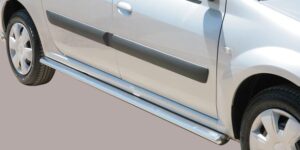 Boční ochranný nerezový rám - oválný Dacia Logan