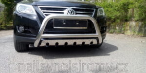TA Přední ochranný nerezový rám - tyč s krycím plechem pro Volkswagen Tiguan 2011