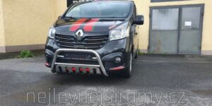 TA Přední ochranný rám s plechem (nerezový) pro Renault Traffic 2014/Opel Vivaro/ Fiat Talento