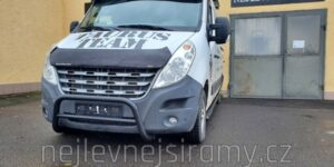 TA Boční ochranné nerezové nášlapy s plastovými prolisy černé pro Renault Master 2010