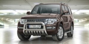 ST přední ochranný rám s plechem pro Mitsubishi Pajero 2007-