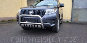 ST Přední ochranný nerezový rám s plechem pro Toyota Land Cruiser 150