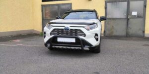 TA Přední ochranný nerezový rám se zuby černý pro Toyota RAV4 2019