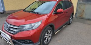 Boční ochranné nerezové nášlapy s plastovými prolisy TA pro Honda CR-V 2016