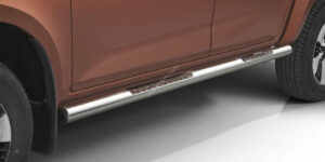 ST Boční ochranné nerezové nášlapy trubky s prolisy pro Isuzu D-Max 2020