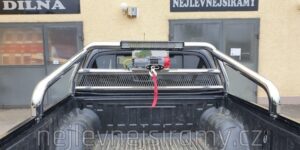 TA Zadní ochranný nerezový rám na korbu přizpůsobený na naviják pro SsangYong Musso 2021>