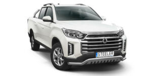 ST Přední ochranný nerezový rám tyč s plechem pro SsangYong Musso 2021