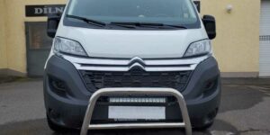 TA Přední ochranný nerezový rám s led přídavným světlem pro Citroen Jumper/Fiat Ducato/Peugeot Boxer 2014