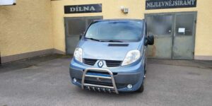 TA Přední ochranný nerezový rám vysoký se zuby s led přídavným světlem pro Opel Vivaro