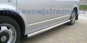 TA Boční ochranné nerezové nášlapy trubky pro Volkswagen Nový Multivan T5 Facelift/T6