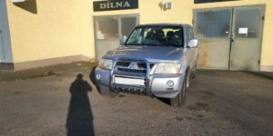 TA Přední ochranný nerezový rám se zuby pro Mitsubishi Pajero 2000>