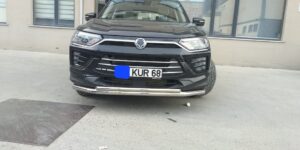 TA Přední ochranný nerezový ochranný rám tyč pro Ssang Korando 2020>