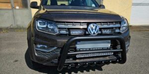 TA Přední ochranný nerezový rám se zuby černý pro Volkswagen Amarok