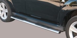 Peugeot 4007 boční ochranné oválné nerezové nášlapy s plastovými prolisy