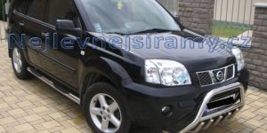 TA Boční ochranné nerezové nášlapy s prolisy pro Nissan X-Trail od 2007