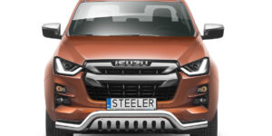 ST Přední ochranný nerezový rám tyč s plechem pro Isuzu D-Max 2020