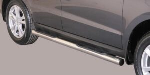 Boční ochranné nerezové nášlapy s plastovými prolisy Hyundai Terracan