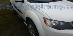Boční nášlapy s prolisy (nerezové) pro Mitsubishi Outlander od 2007-2009