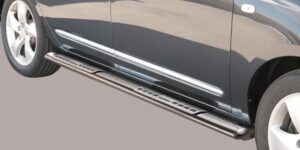 Boční ochranné oválné nerezové nášlapy s hliníkovými prolisy