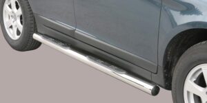 Boční ochranné nerezové nášlapy s plastovými prolisy pro Volvo XC 60