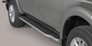 Boční ochranné nerezové celonášlapy Fiat Fullback/Mitsubishi L200