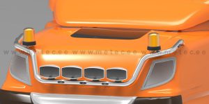 Světelná rampa, horní, 4 + 2 LED