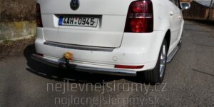 TA Zadní ochranné nerezové rohy pro Volkswagen Touran