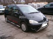 Boční ochranné oválné nerezové nášlapy s plastovými prolisy pro Ford Galaxy