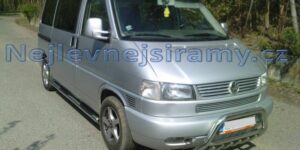 TA Boční ochranné nerezové nášlapy trubky s prolisy pro Volkswagen Transporter T4