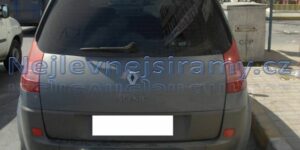 Zadní ochranný rám (nerezový) originál pro Renault Scenic