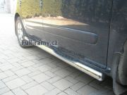 Boční ochranné oválné nerezové nášlapy s plastovými prolisy