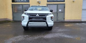 TA Přední ochranný nerezový rám černý do stran pro Mitsubishi L200