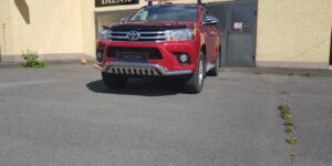 ST Přední ochranný nerezový rám-tyč se spodním plechem pro Toyota Hilux