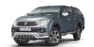 ST Přední ochranný nerezový rám - tyč se zuby pro Fiat Fullback/Mitsubishi L200
