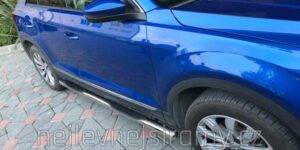 TA Boční ochranné nerezové nášlapy trubky s prolisy pro VW T-ROC