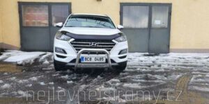 Přední ochranný nerezový rám bez textu i v černém provedení MI pro Hyundai Tucson 2019