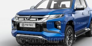 ME Přední ochranný nerezový rám na přídavná světla pro Mitsubishi L200