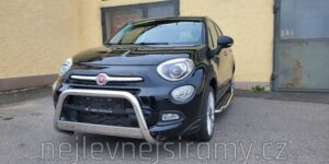 MI Přední ochranný nerezový rám s plechem bez textu pro Fiat 500 X 2015