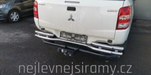 TA Zadní ochranný nerezový rám dvojitá zahnutá tyč pro Mitsubishi L200