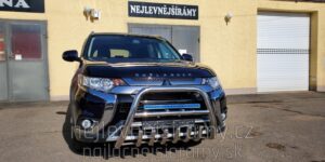 TA Přední ochranný nerezový rám se zuby pro Mitsubishi Outlander 2018