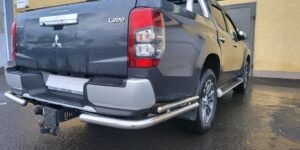 TA Zadní ochranné nerezové rohy dvojité pro Mitsubishi L200