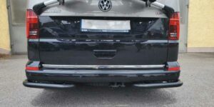 TA Zadní ochranné nerezové rohy černé pro Volkswagen T6.1